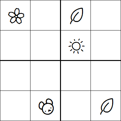 Kids Sudoku 4x4 - Medium