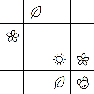 Kids Sudoku 4x4 - Moyen