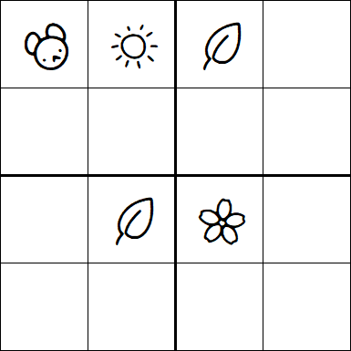 Kids Sudoku 4x4 - Moyen