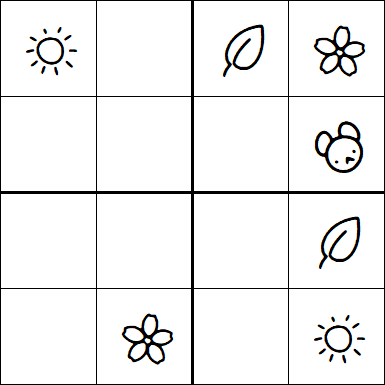 Kids Sudoku 4x4 - Medio