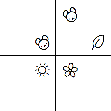 Kids Sudoku 4x4 - Medio