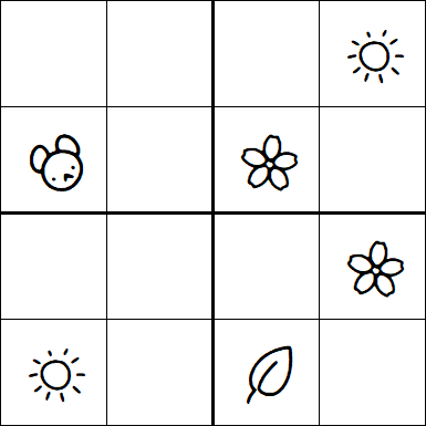 Kids Sudoku 4x4 - Medio