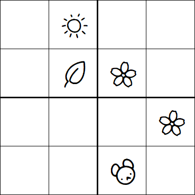 Kids Sudoku 4x4 - Medium