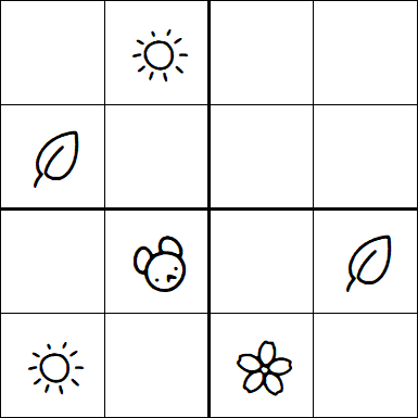 Kids Sudoku 4x4 - Medio