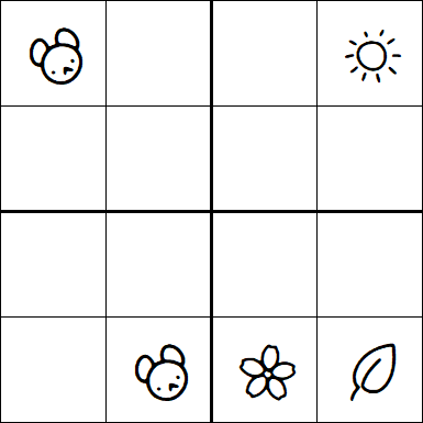 Kids Sudoku 4x4 - Moyen