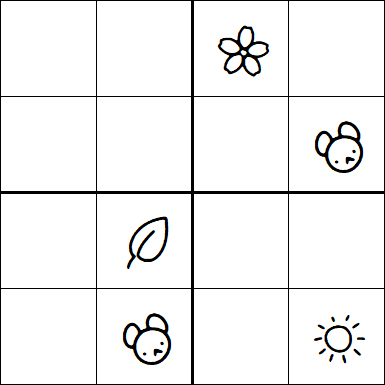 Kids Sudoku 4x4 - Medium