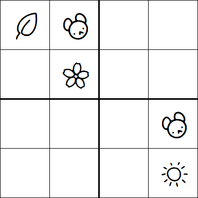 Kids Sudoku 4x4 - Medio