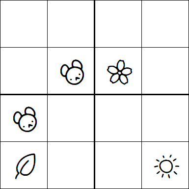 Kids Sudoku 4x4 - Medio