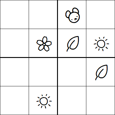 Kids Sudoku 4x4 - Medio