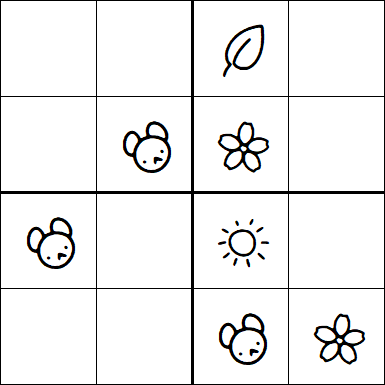 Kids Sudoku 4x4 - Medium