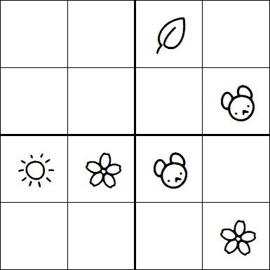 Kids Sudoku 4x4 - Medio