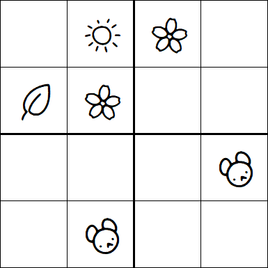 Kids Sudoku 4x4 - Medio