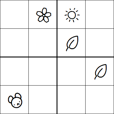 Kids Sudoku 4x4 - Moyen