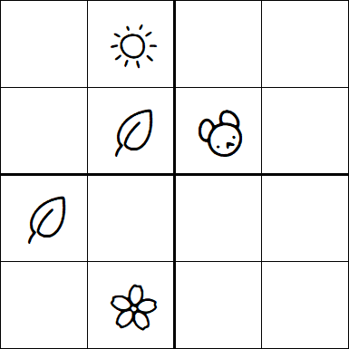 Kids Sudoku 4x4 - Medium