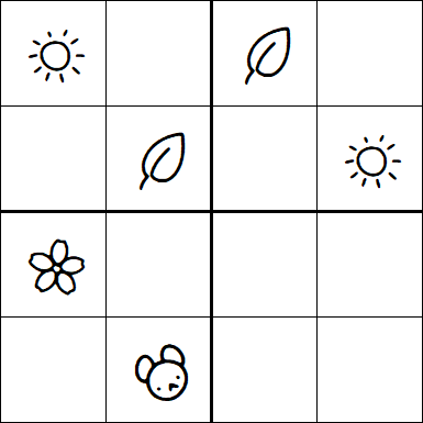 Kids Sudoku 4x4 - Medio