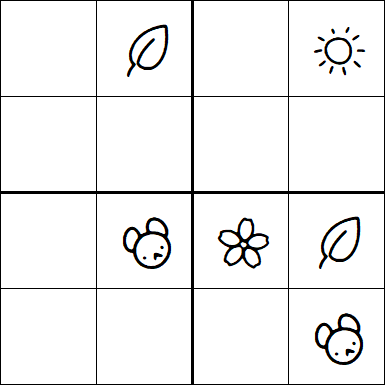 Kids Sudoku 4x4 - Medio