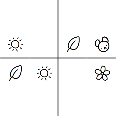 Kids Sudoku 4x4 - Moyen