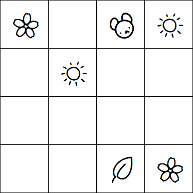 Kids Sudoku 4x4 - Moyen