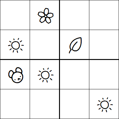 Kids Sudoku 4x4 - Moyen