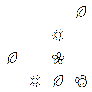 Kids Sudoku 4x4 - Medium
