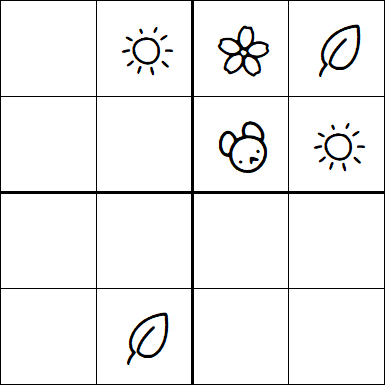 Kids Sudoku 4x4 - Moyen