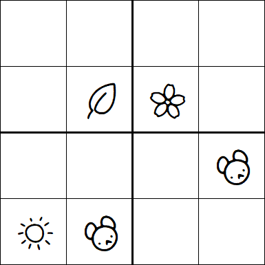 Kids Sudoku 4x4 - Moyen