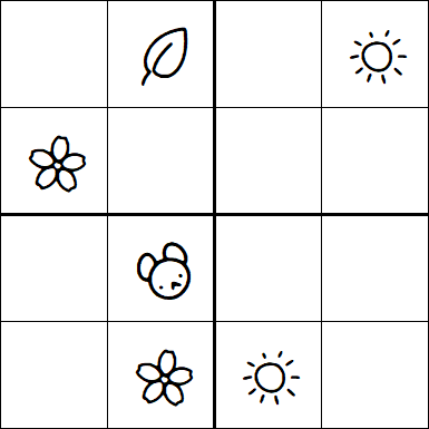Kids Sudoku 4x4 - Moyen