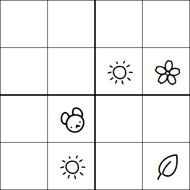 Kids Sudoku 4x4 - Moyen