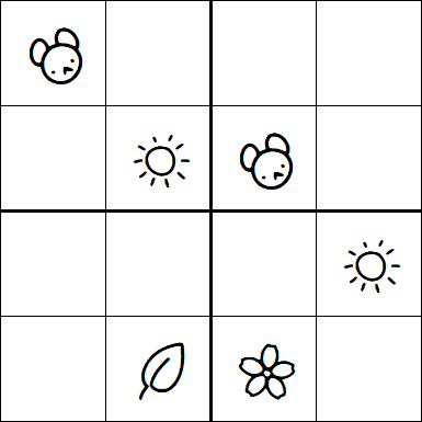 Kids Sudoku 4x4 - Moyen