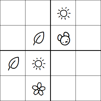 Kids Sudoku 4x4 - Moyen