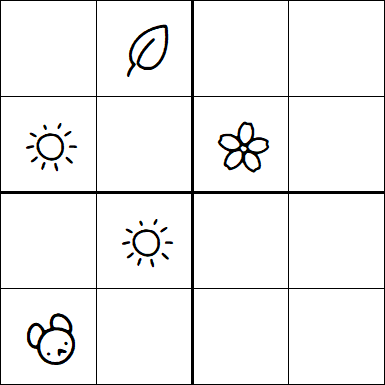 Kids Sudoku 4x4 - Medium