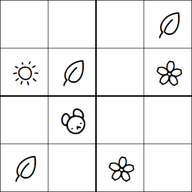 Kids Sudoku 4x4 - Medium