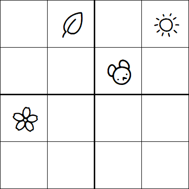 Kids Sudoku 4x4 - Medium