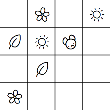 Kids Sudoku 4x4 - Medium