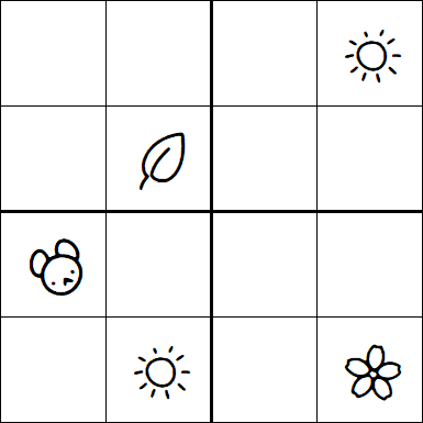 Kids Sudoku 4x4 - Medium