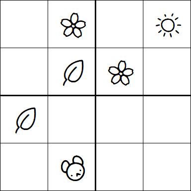 Kids Sudoku 4x4 - Medium