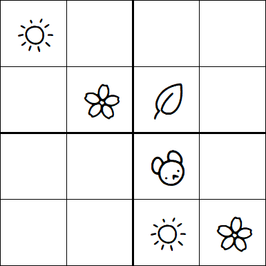 Kids Sudoku 4x4 - Medium
