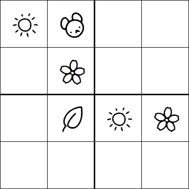 Kids Sudoku 4x4 - Medium