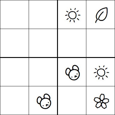 Kids Sudoku 4x4 - Medium