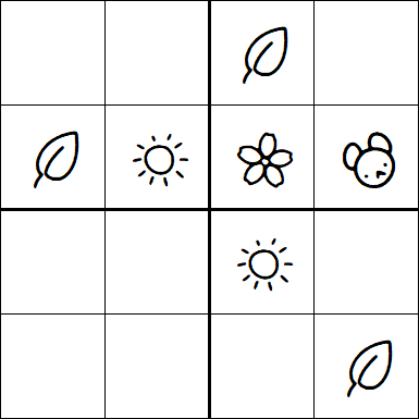 Kids Sudoku 4x4 - Medium