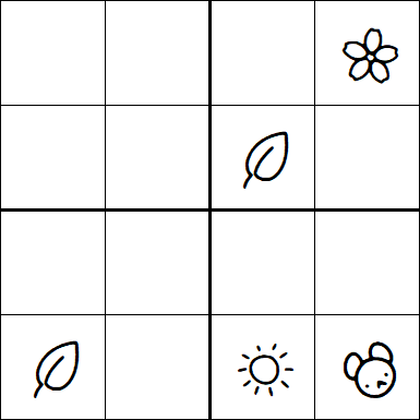 Kids Sudoku 4x4 - Medium