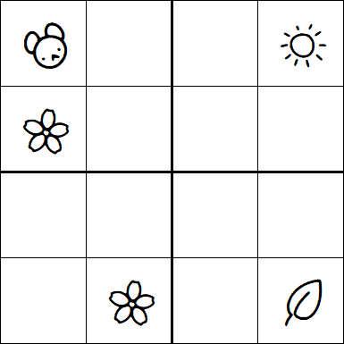 Kids Sudoku 4x4 - Medium