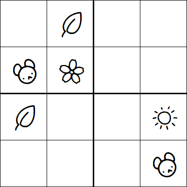 Kids Sudoku 4x4 - Medium