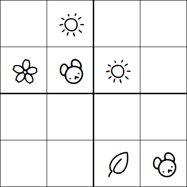 Kids Sudoku 4x4 - Medium