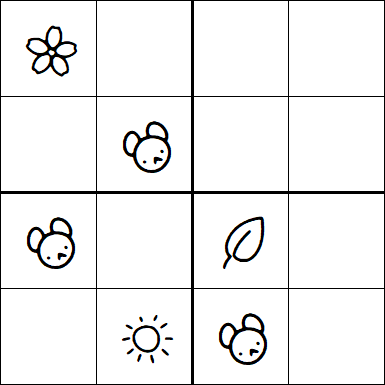 Kids Sudoku 4x4 - Medium