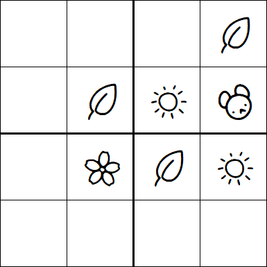 Kids Sudoku 4x4 - Medium