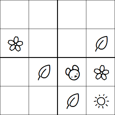 Kids Sudoku 4x4 - Medium