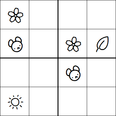 Kids Sudoku 4x4 - Medium