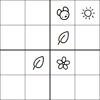 Kids Sudoku 4x4 - Medium
