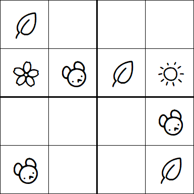 Kids Sudoku 4x4 - Medium